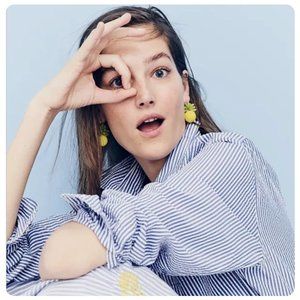 J. Crew Beaded Pineapple Earrings (NOT Factory)